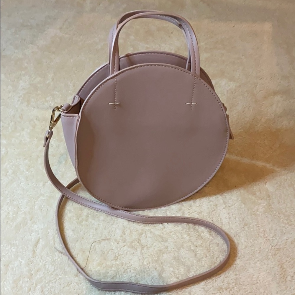Vintage Pink Circle Crossbody purse